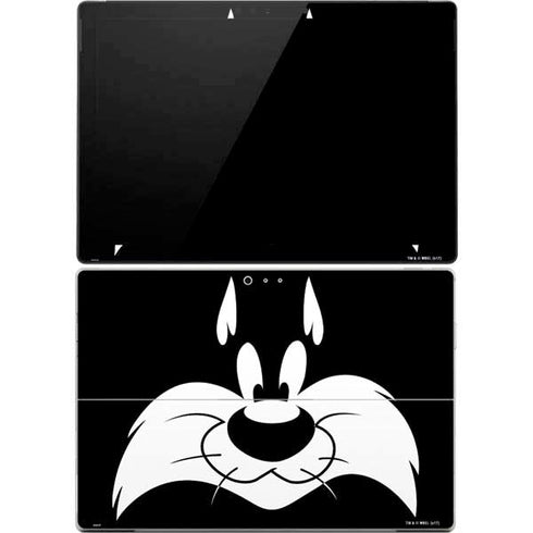Looney Tunes Sylvester the Cat Black and White Surface Pro 4 Skin